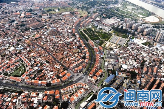 高空下的城西環(huán)路和西街