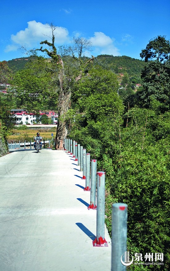 水泥路由原先的3米加寬到6米