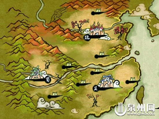 三國(guó)時(shí)期行政示意圖